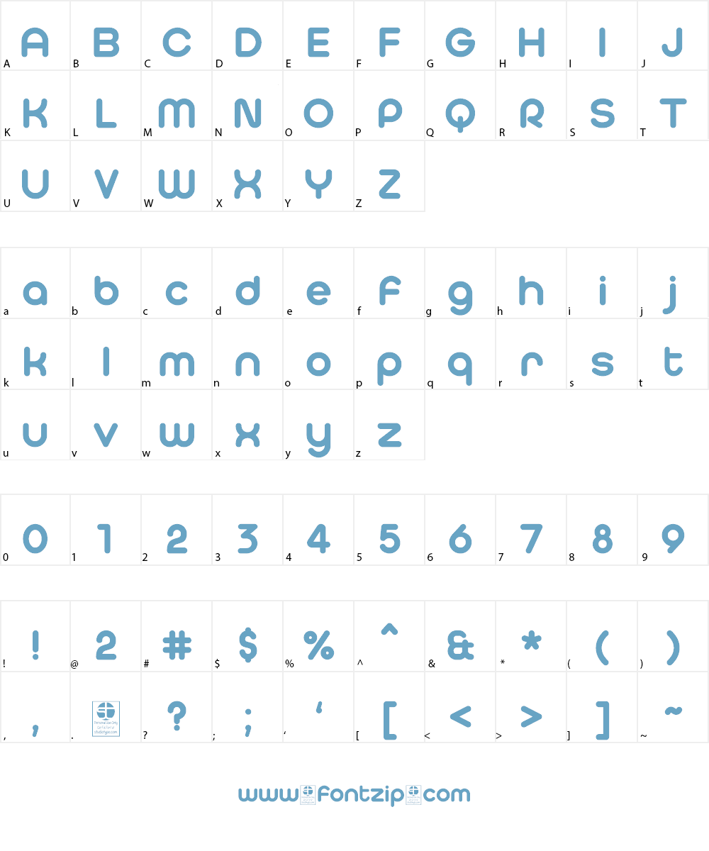 Typo Hoop Demo Font Character